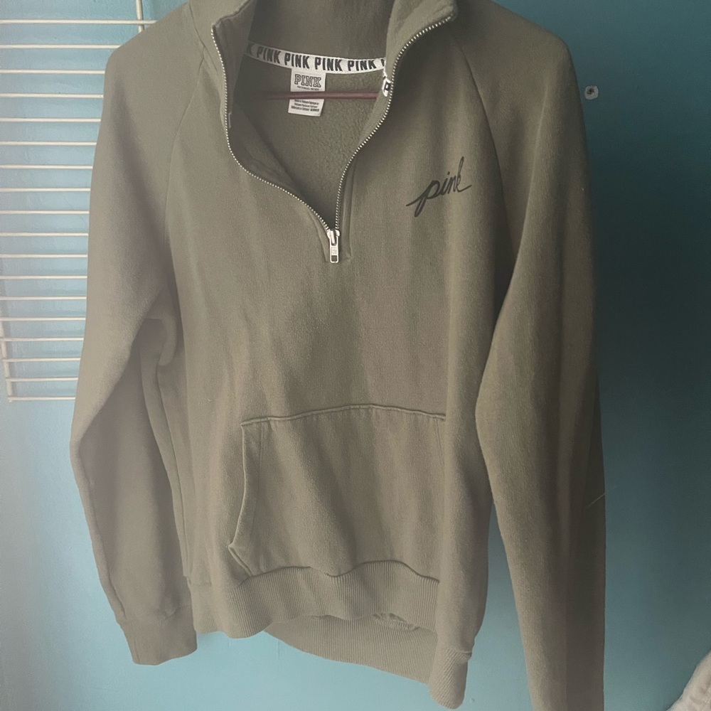 PINK quarter zip-up